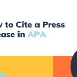 How to Cite a Press Release Correctly